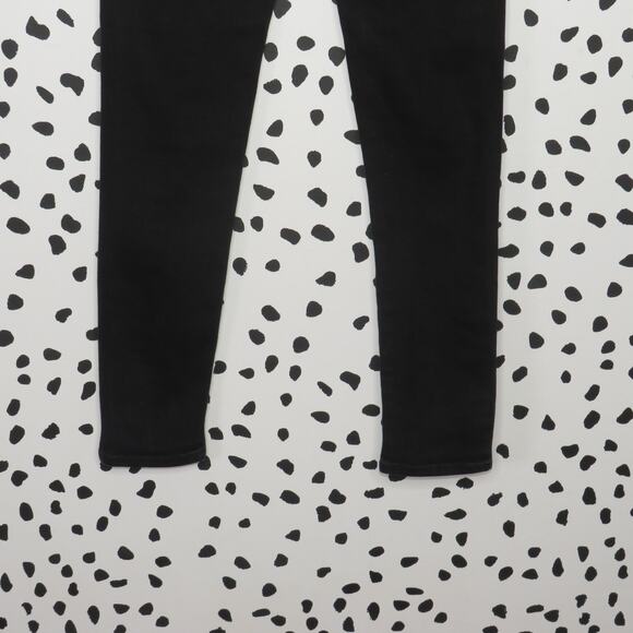 Agolde Black Wash Denim Sophie Cropped Skinny Jeans - Picture 8 of 11